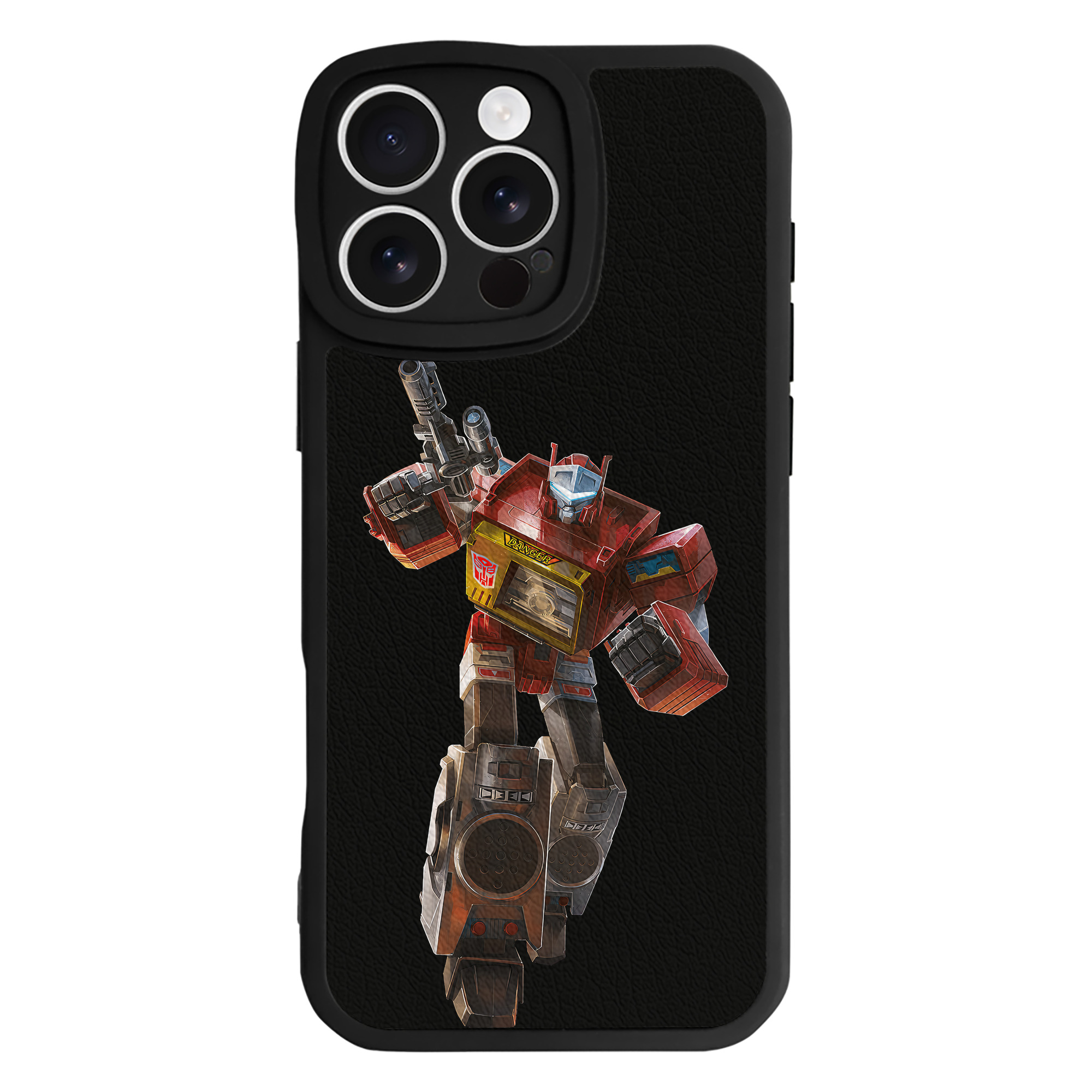 （画像用） Transformers トランスフォーマー 【iPhone 16シリーズ対応】シリコンスマホケース（レザー調） 材質：シリコン